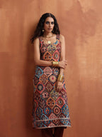 trueBrowns Cola Print Straight Kurta Set | Grocsy