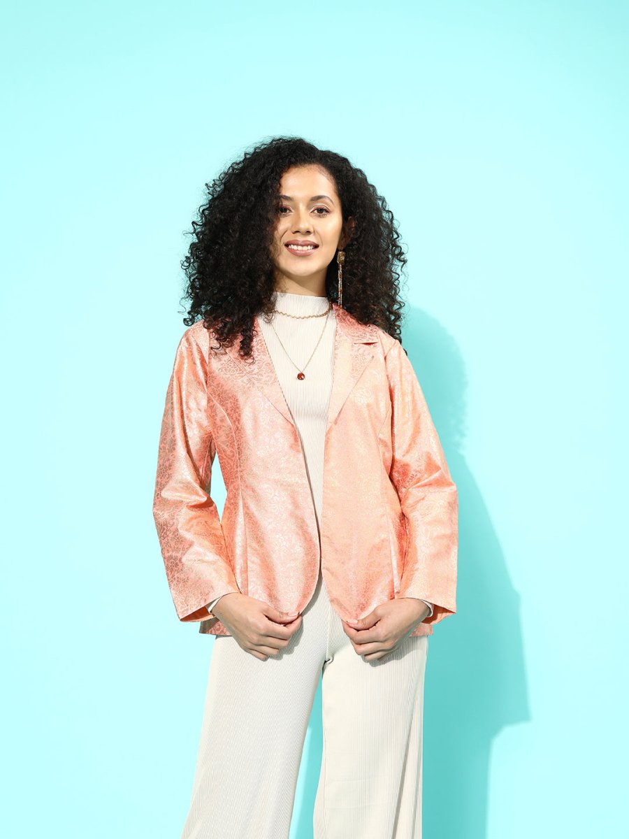 Ahalyaa Women Printed Blazer | Grocsy