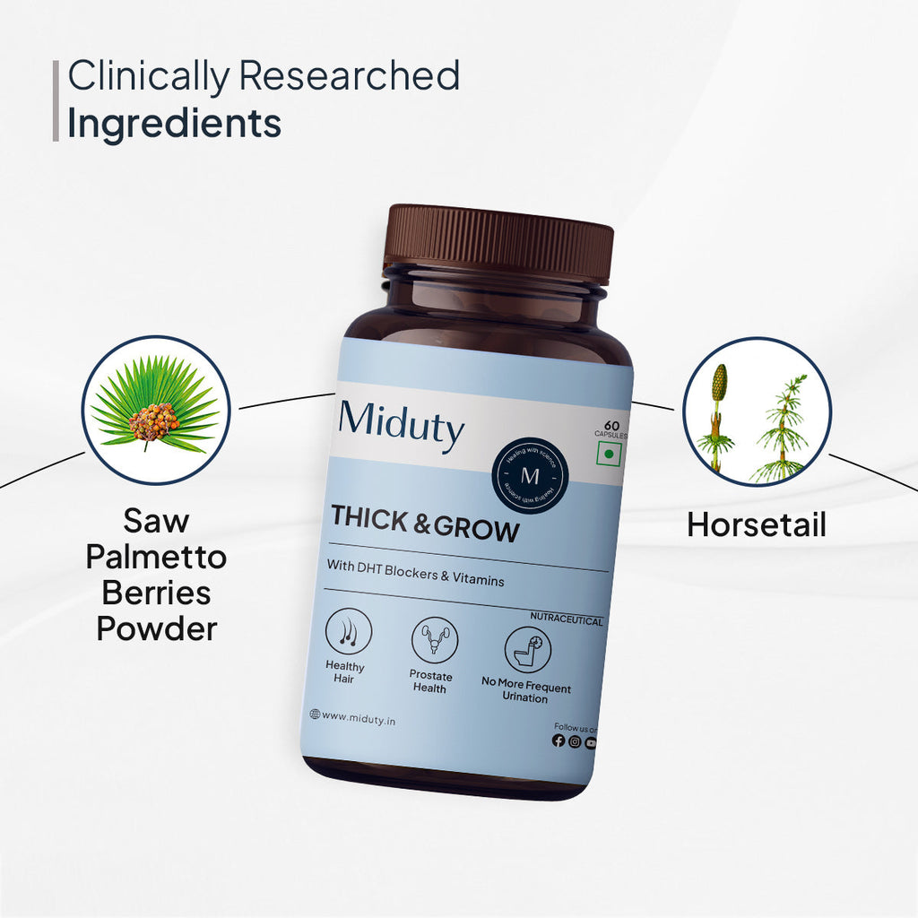 Miduty by Palak Notes Thick & Grow Capsules | Grocsy
