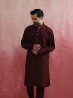 trueBrowns Men's Cola Mandarin Collar Kurta | Grocsy