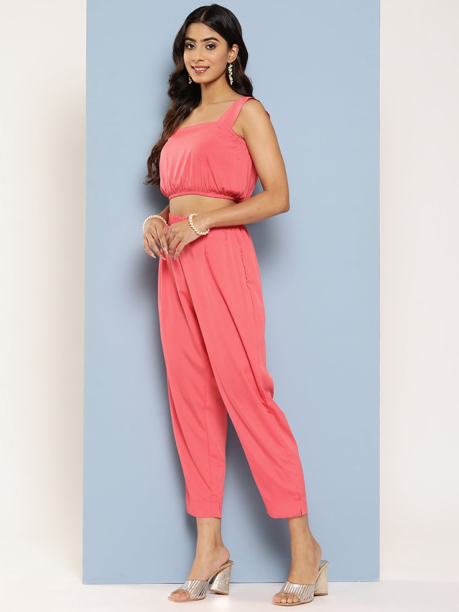 Ahalyaa Women Top with Palazzos & Shrug | Grocsy