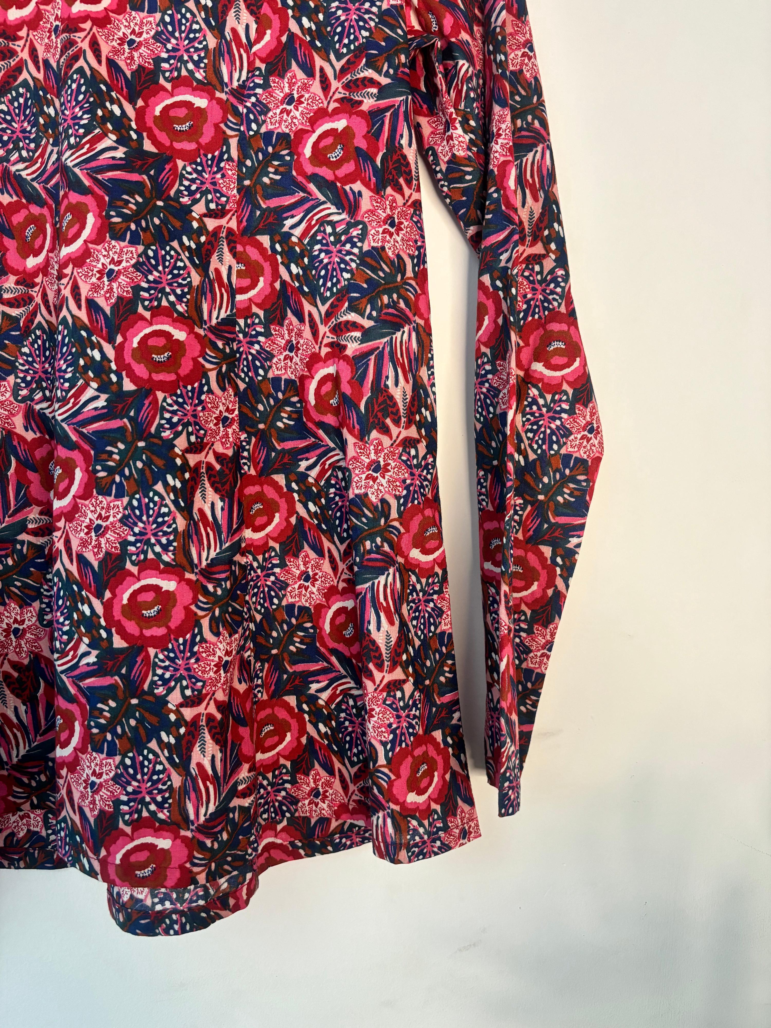 trueBrowns Pink Floral Top | Grocsy