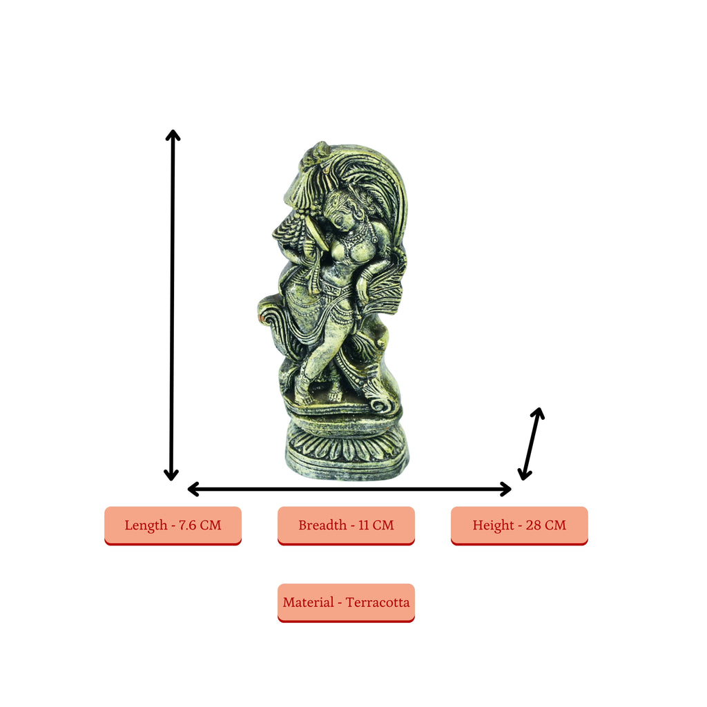 Sowpeace Premium Ancient Finish Terracotta Lady Abstract Art | Grocsy