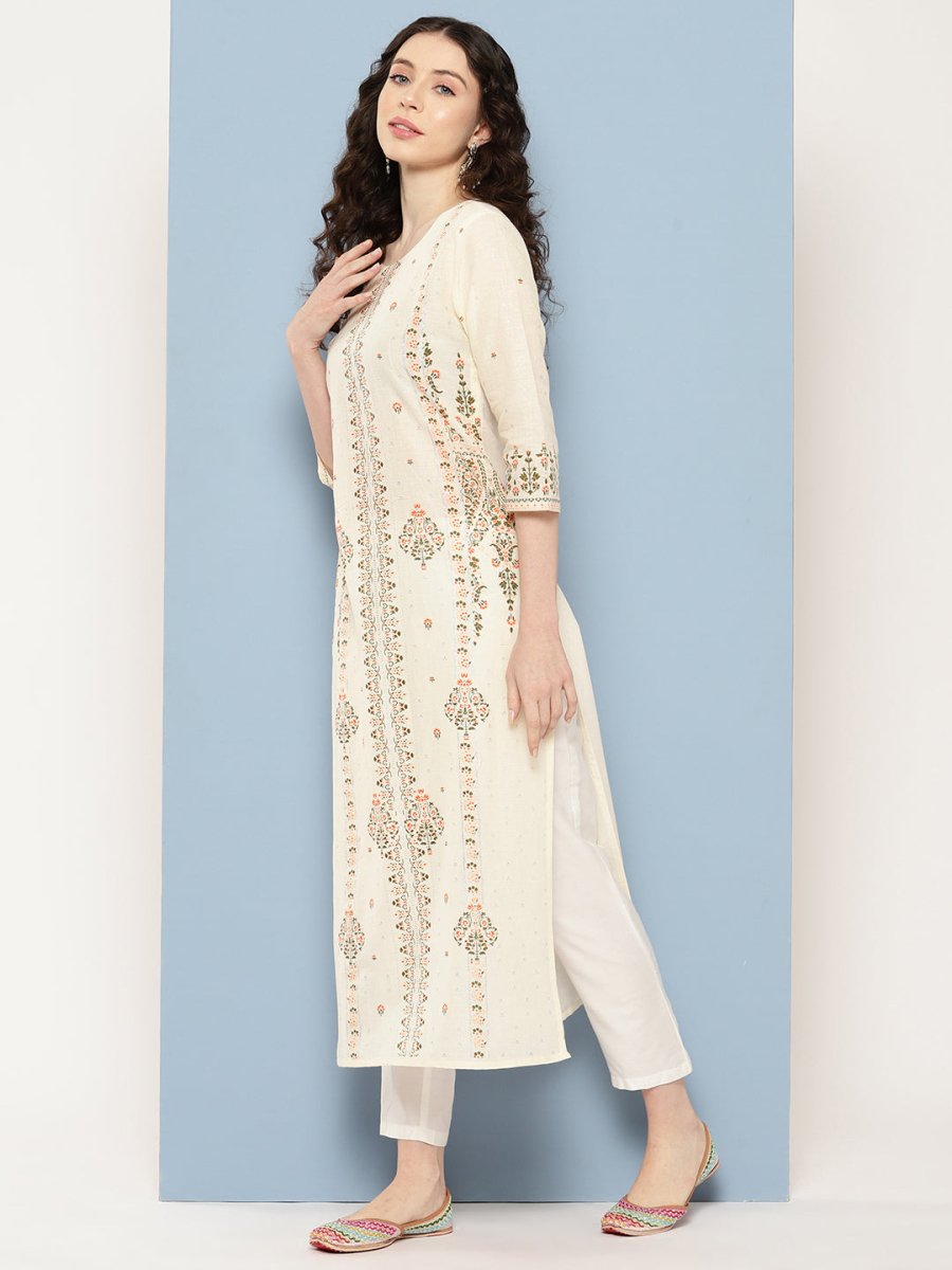 Ahalyaa Women Floral Printed Kurta | Grocsy