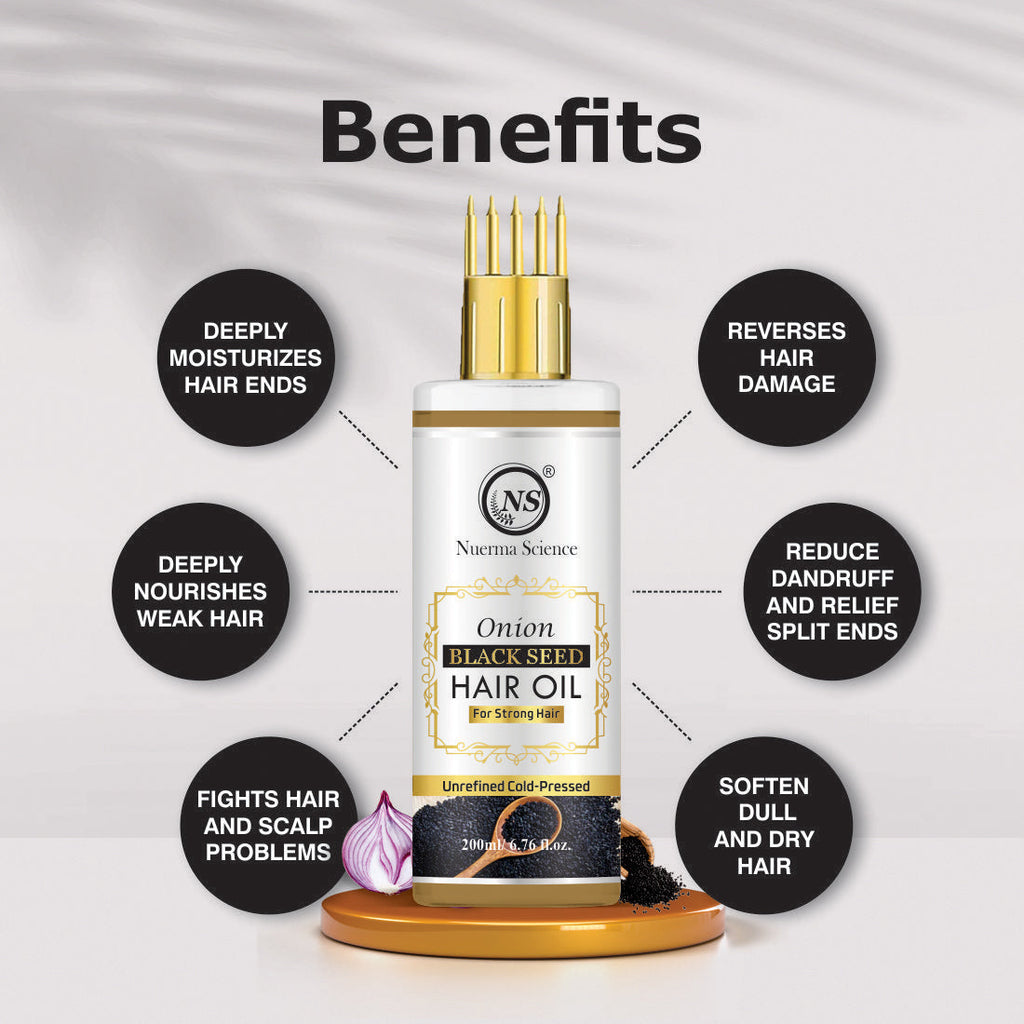 Nuerma Science Onion Black Seed Hair Oil | Grocsy
