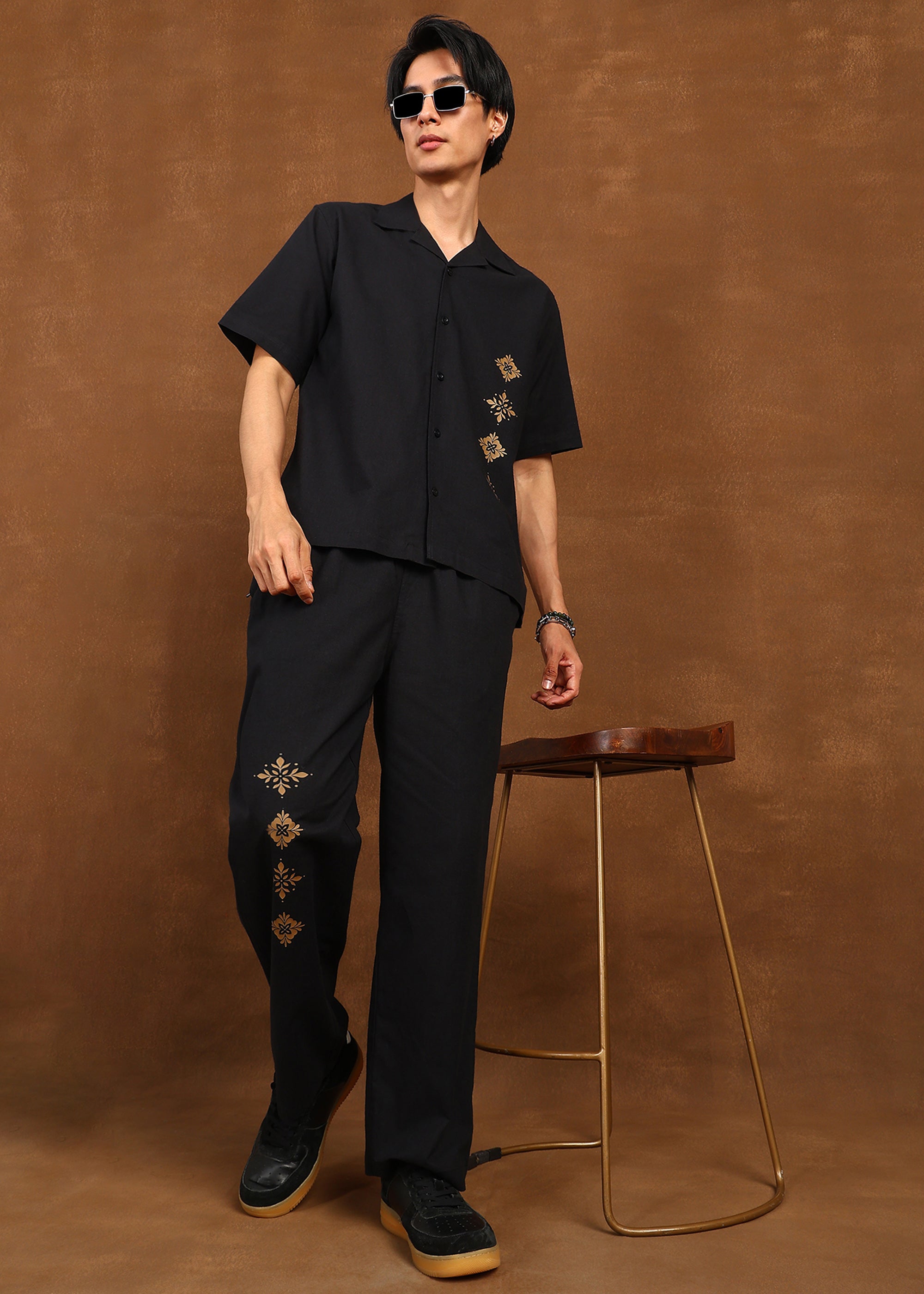 Fabmade Noir Bloom Co-Ord Set | Grocsy