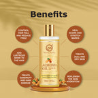 Nuerma Science Pure Almond Hair Oil for Natural Hair Growth | Grocsy