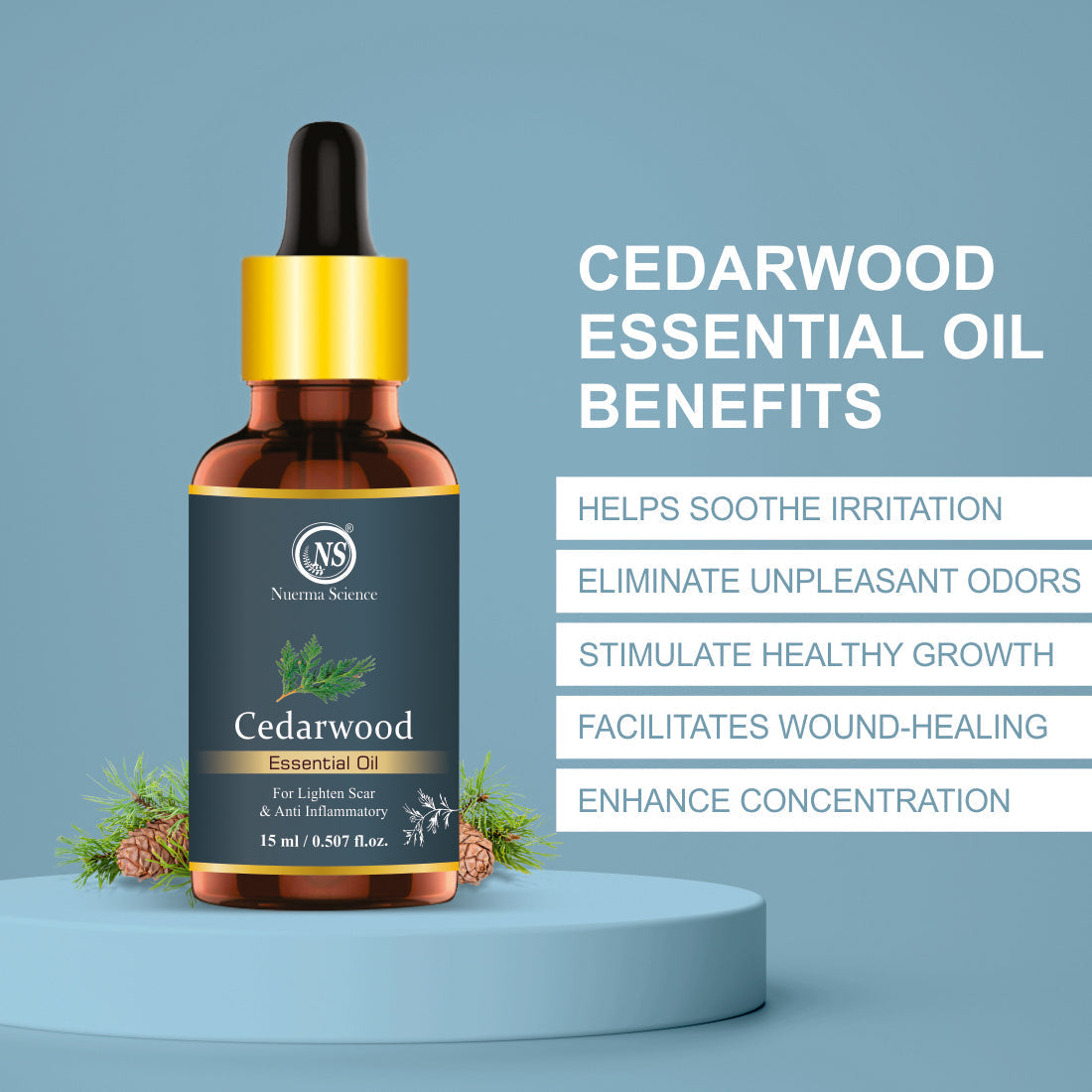 Nuerma Science Cedarwood Essential Oil | Grocsy
