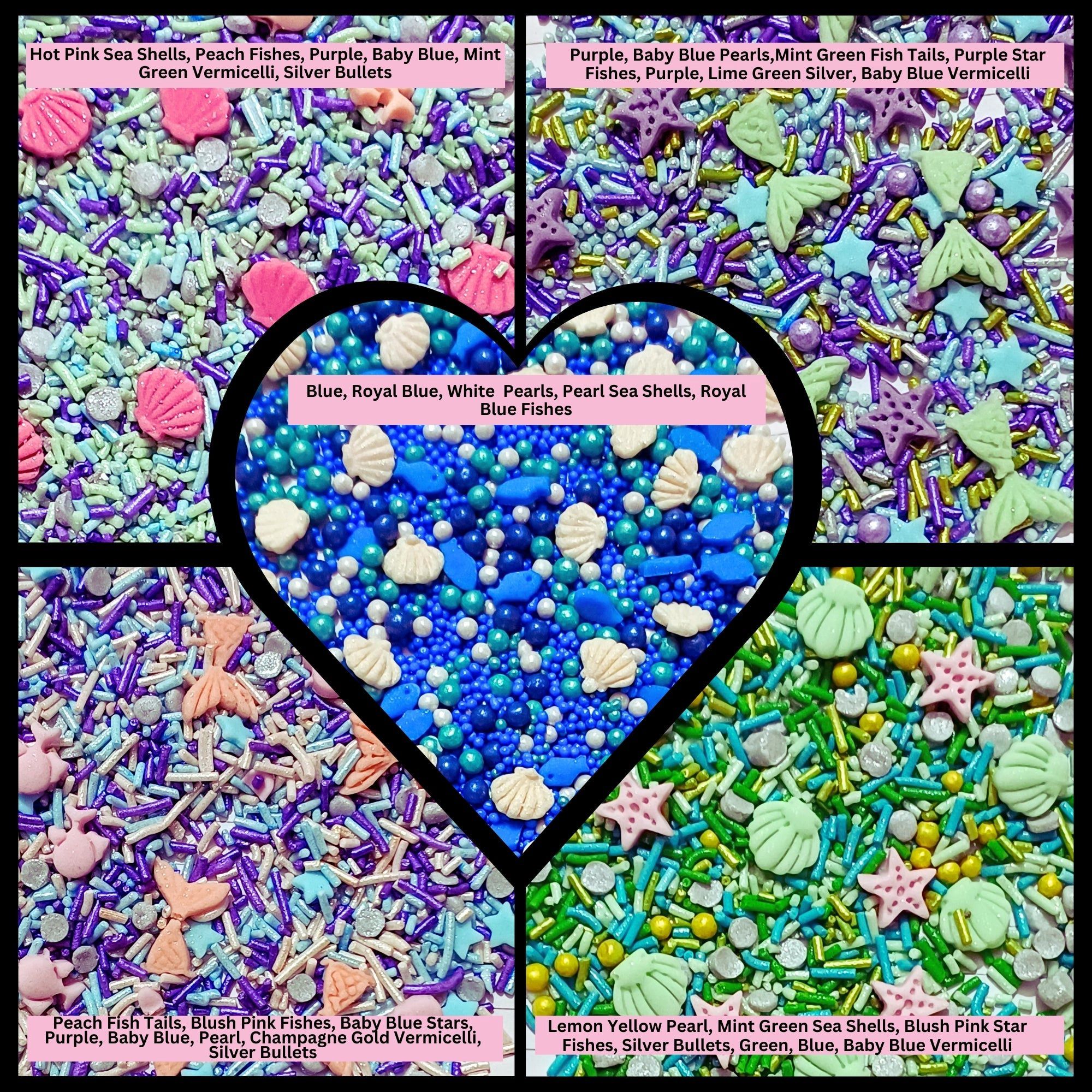 Confect Under the Sea Sprinkles for Decorations 10 | Grocsy
