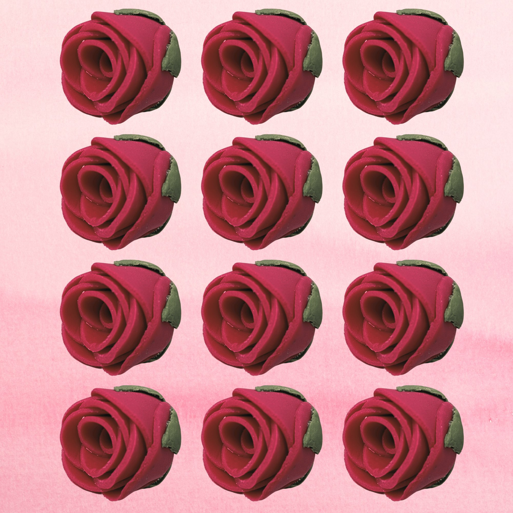 Confect Burgundy | Edible Sugar Flowers | Grocsy