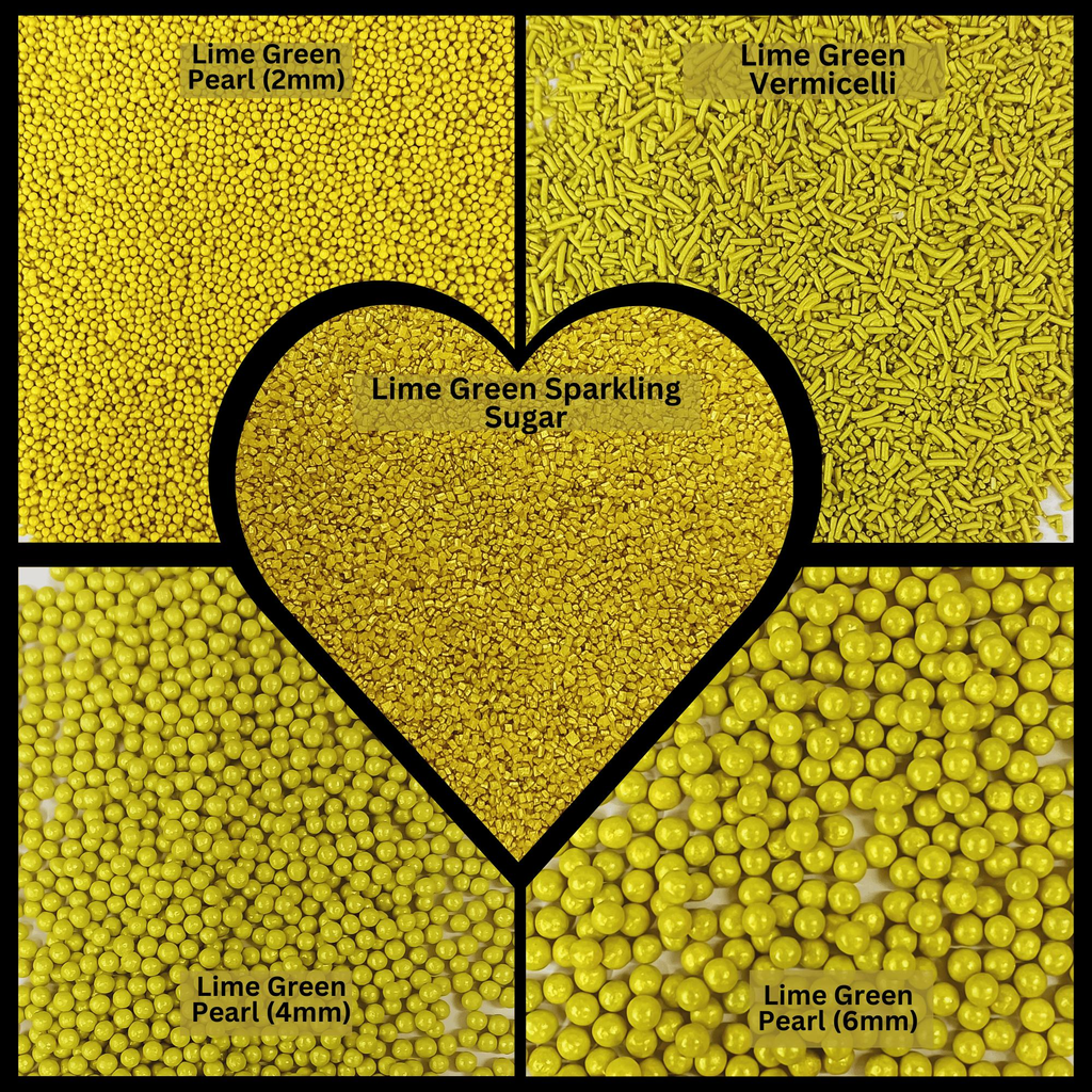 Confect Sprinkles for Cakes & Cupcakes Decoration | USP-13(Lime Green) | Grocsy