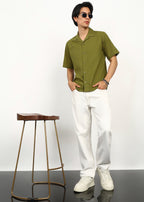 Fabmade Olive Ease Shirt | Grocsy