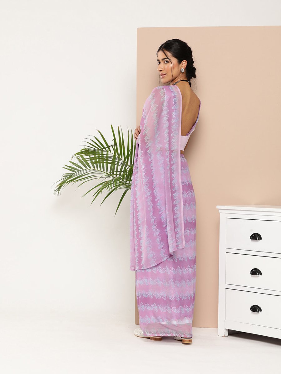 Ahalyaa Womens Chiffon Printed Saree | Grocsy