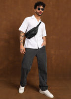 Fabmade Micro Print Short Sleeve Shirt | Grocsy