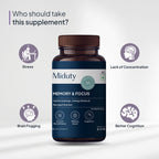 Miduty by Palak Notes Memory & Focus Capsules | Grocsy