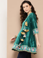 Ahalyaa Embroidered Ethnic Tunic | Grocsy