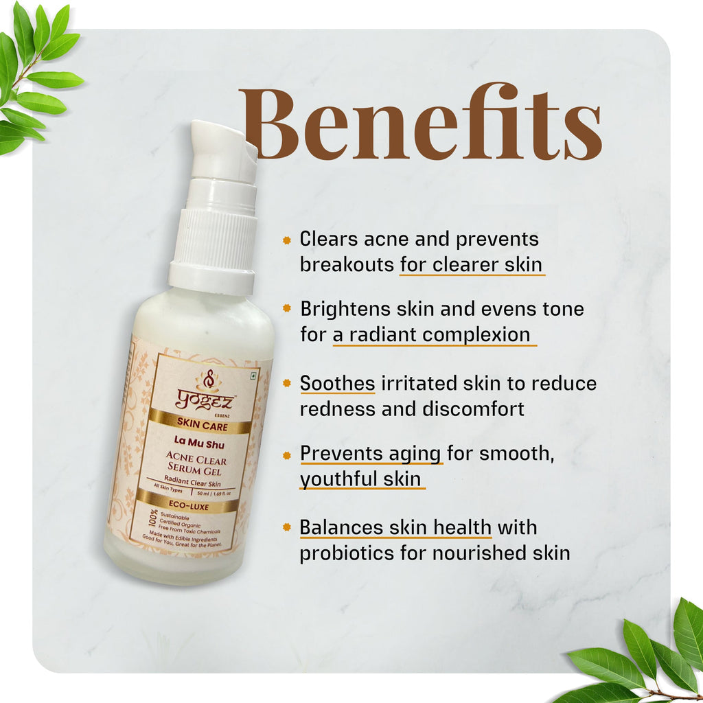 Yogez La Mu Shu Acne Clear Serum Gel | Grocsy