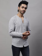 Even Apparels Multi Pure Cotton Open Neck Kurta | Grocsy