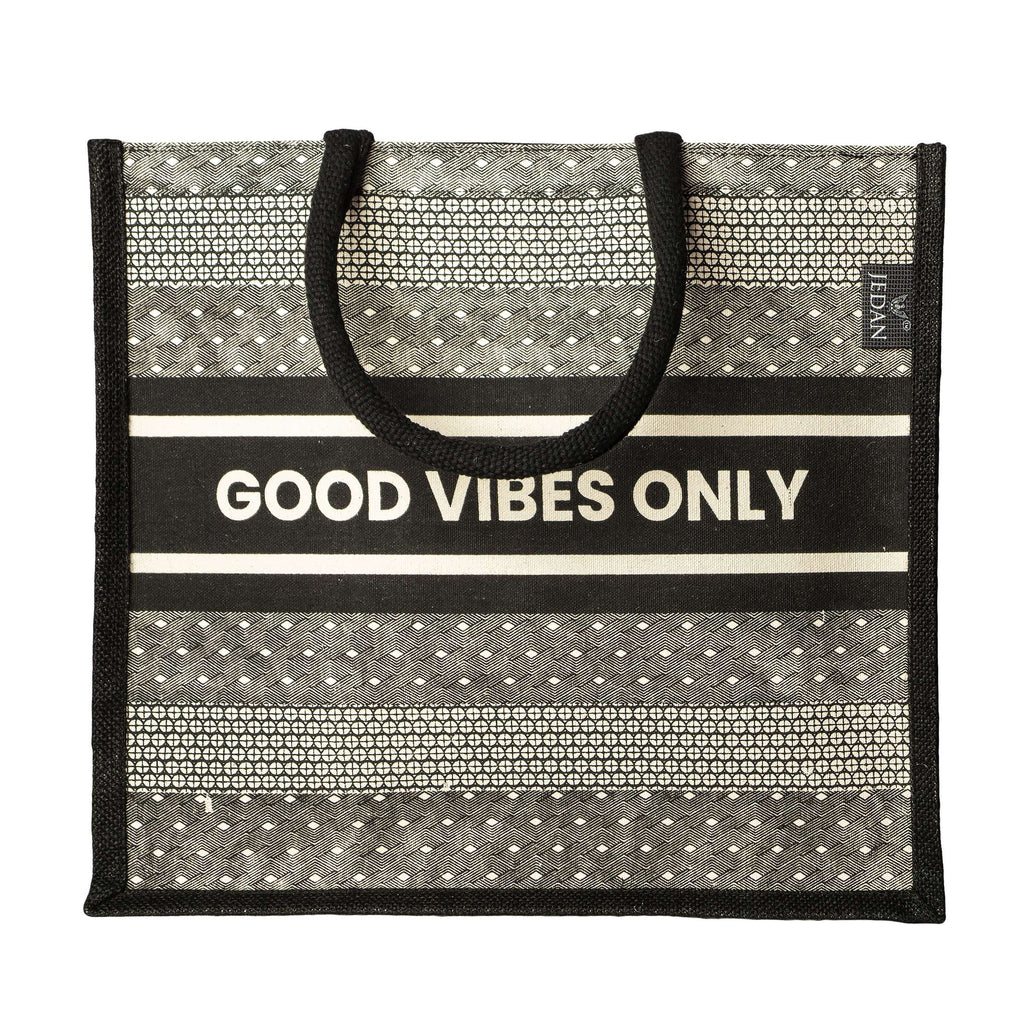 MiDazzle Shopping Bag (Good Vibes Only) JdCSB1106 | Grocsy