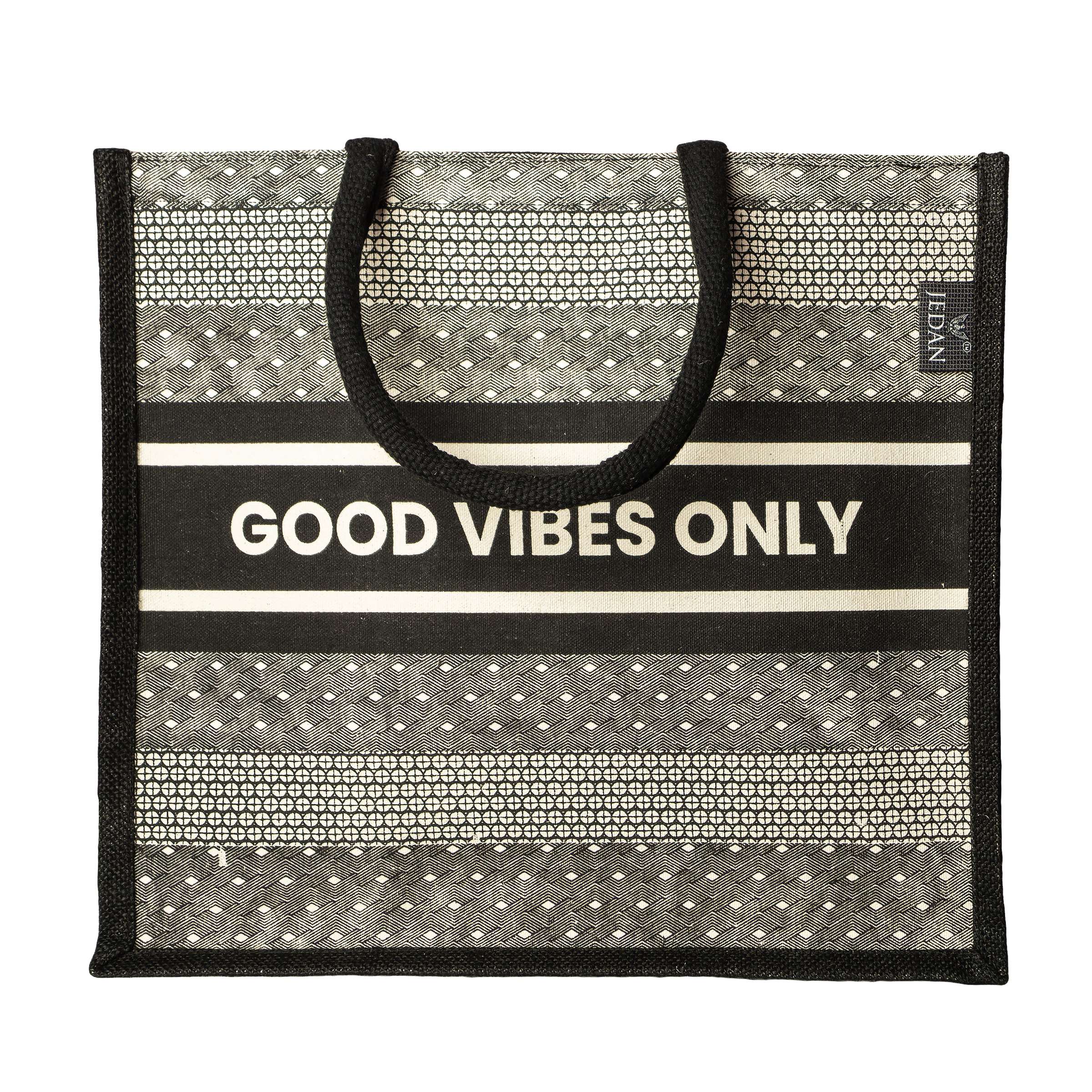 MiDazzle Shopping Bag (Good Vibes Only) JdCSB1106 | Grocsy