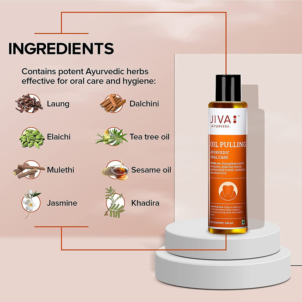 Jiva Ayurveda Oil Pulling | Oral Care | Grocsy