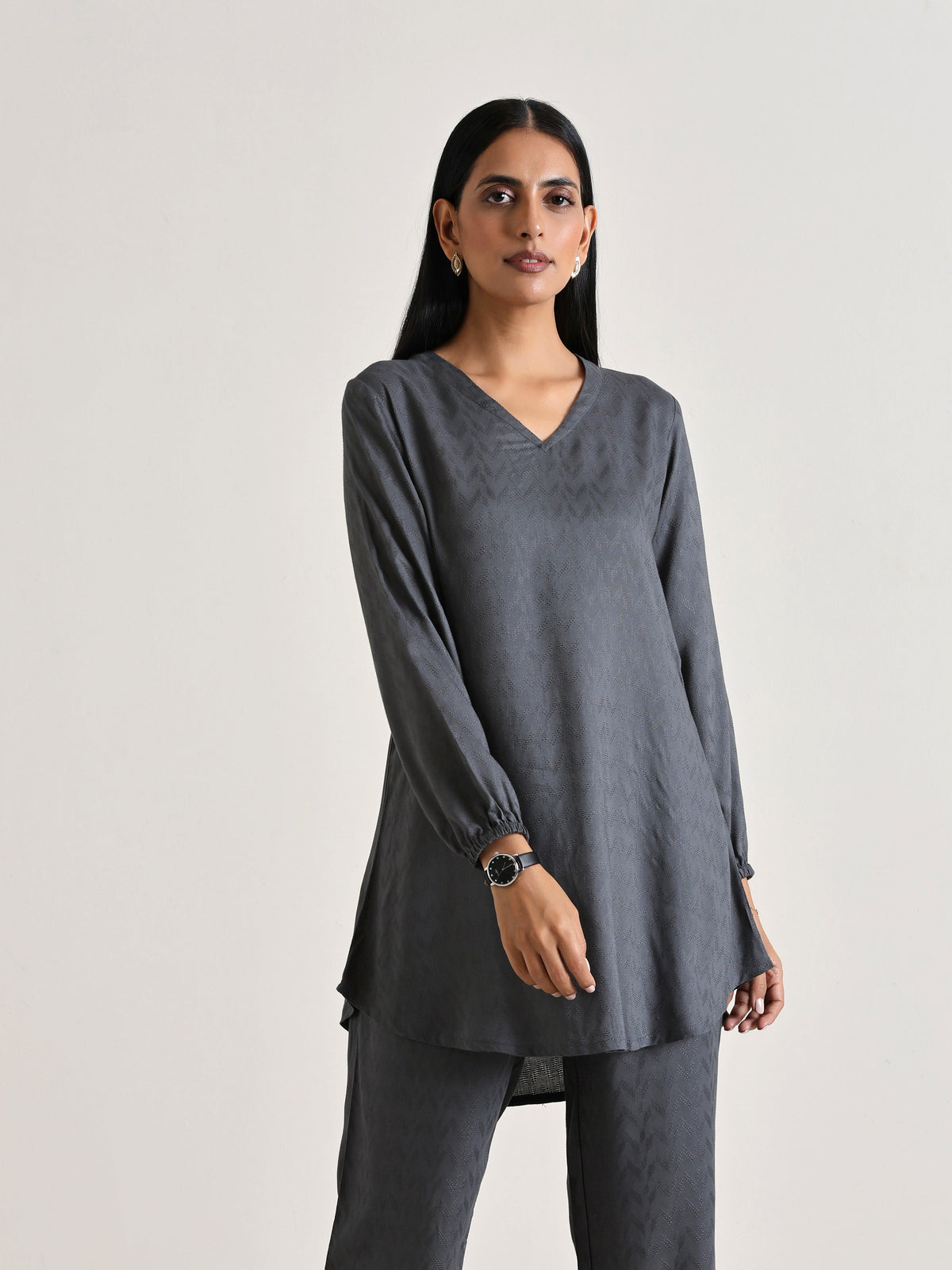 trueBrowns Grey Short Co-Ord Set | Grocsy