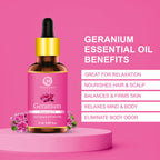 Nuerma Science Geranium Essential Oil for Healthy Skin & Hair | Grocsy