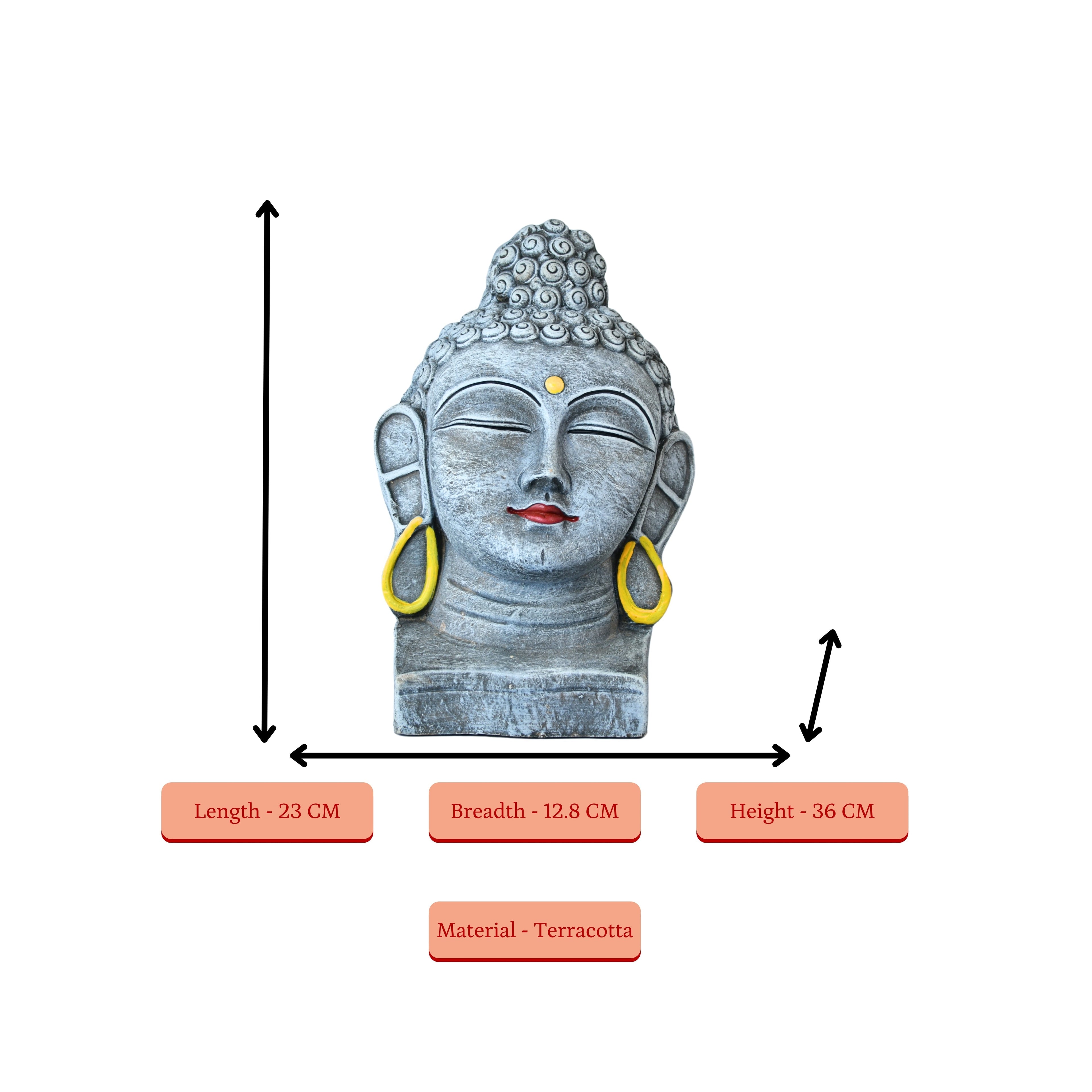 Sowpeace Terracotta Buddha's Golden Radiance | Grocsy