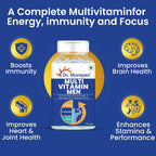 Dr Morpen Testo Boost And Multivitamin Men -With Omega 3 & Herbs /Energy & Immunity Booster | Grocsy