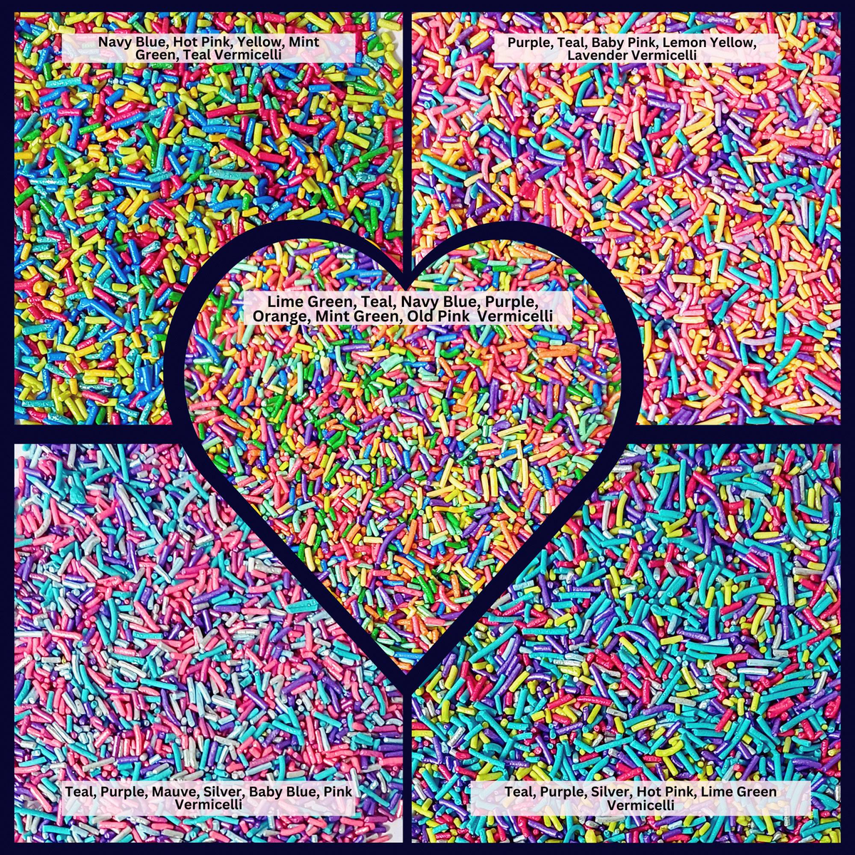Confect Rainbow Magic Sprinkles | (03) Mix Colourful Sprinkles | Grocsy