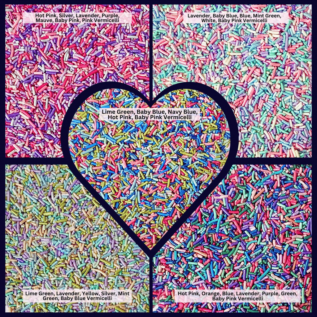 Confect Rainbow Magic Sprinkles | (02) Mix Colourful Sprinkles | Grocsy