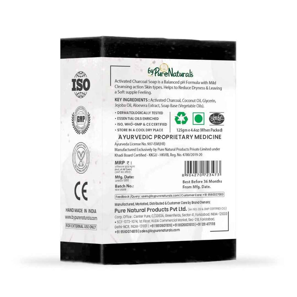 byPureNaturals Charcoal Soap | Grocsy