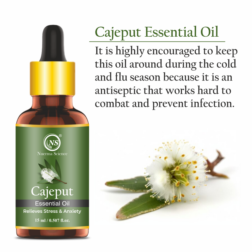 Nuerma Science Cajeput Essential Oil For Skin, Body & Hair Care | Grocsy
