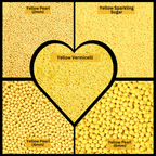 Confect Sprinkles for Cakes & Cupcakes Decoration | USP-25(Yellow) | Grocsy
