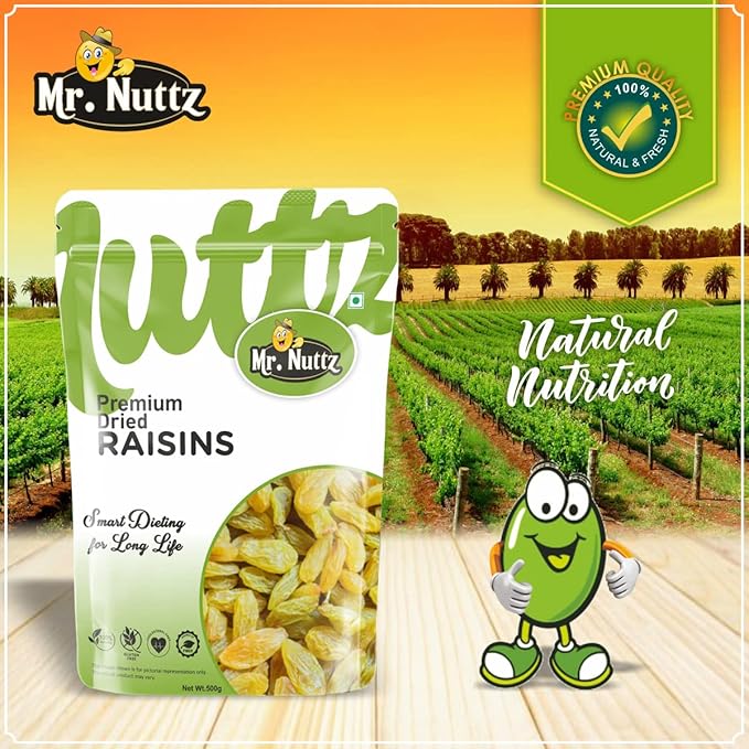 Mr. Nuttz Green Raisins Pouch | Grocsy