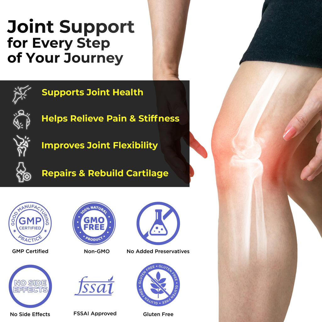 Health Veda Organics Plant Based Glucosamine Chondroitin & MSM Tablets | Grocsy