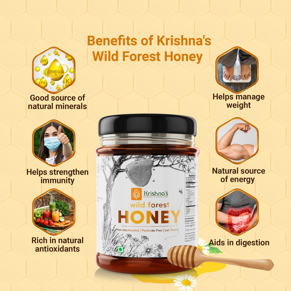 Krishna'S Herbal & Ayurveda Pure Wild Forest Honey | Grocsy