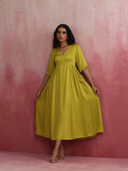 trueBrowns Modal Lime Green Dress | Grocsy