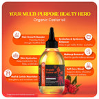 Careberry Organic Cold Pressed Castor Oil (Arandi Oil) | Grocsy