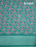 Shades of Dark Jamuni Colour Patola Print Semi Chanderi Saree By Gayathri Reddy Designer Studio | Grocsy