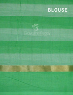 Cream And Green Colored With Checks Pure Mangalgiri Cotton Saree By Gayathri Reddy Designer Studio | Grocsy