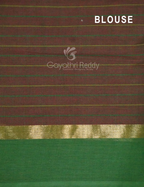 Maroon With Checks Pure Mangalgiri Cotton Saree By Gayathri Reddy Designer Studio | Grocsy