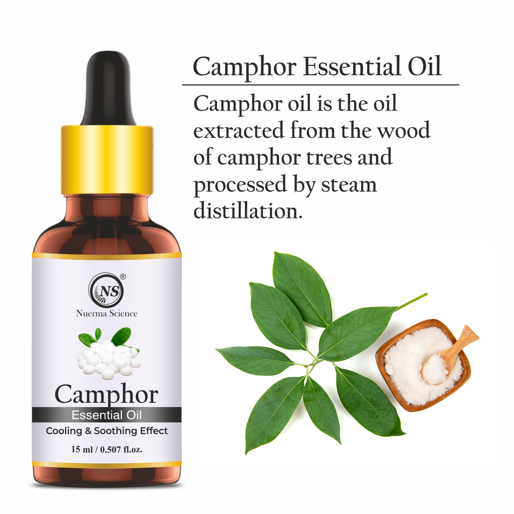 Nuerma Science Camphor (Kapoor) Cold Pressed Oil For Skin & Hair Care | Grocsy