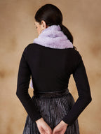 InWeave Women's Light Mauve Faux Fur Neck Warmer | Grocsy