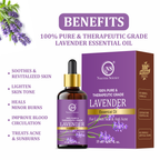 Nuerma Science Lavender Essential Oil | For Skin Care & Natural Hair Growth | Grocsy