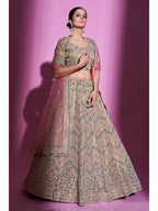 Myra Tan Gota Silk Embroidered Designer Lehenga Choli | Grocsy