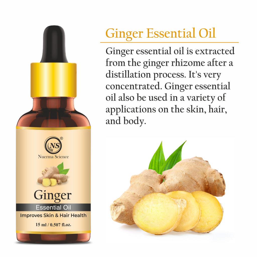 Nuerma Science Pure Ginger Oil For Skin, Body & Hair Care | Grocsy