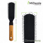 MiDazzle Hair Brush (Wooden) MIHB0036 | Grocsy