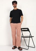 Fabmade Men’S Peach Linen Pyjama | Grocsy