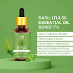 Nuerma Science Basil Essential Oil For Skin & Hair | Grocsy